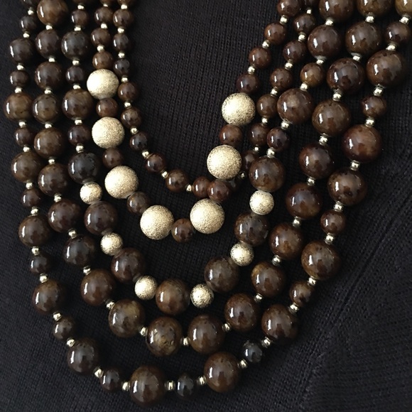 Trendy jewelry chocolate and gold tone! - Picture 5 of 5